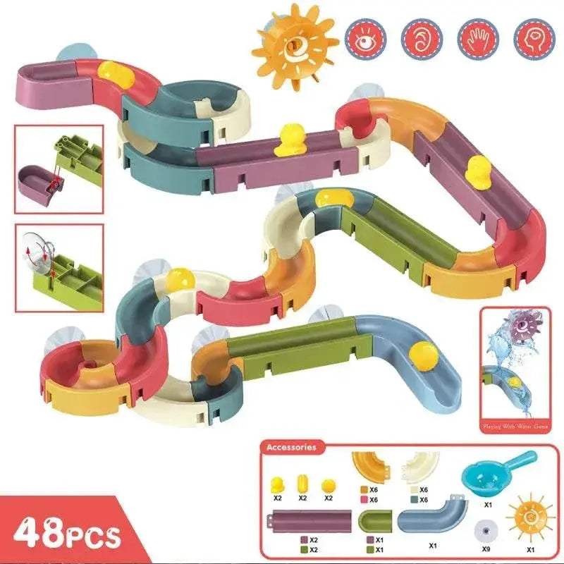 Interactive Marble Run Building Set for Kids - Educational Bath Toy - ToylandEU™