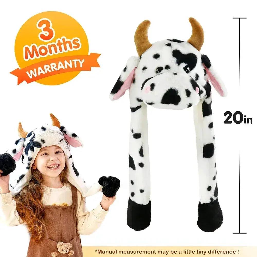Interactive Plush Cow Hat for Kids With Moving Ears - ToylandEU™