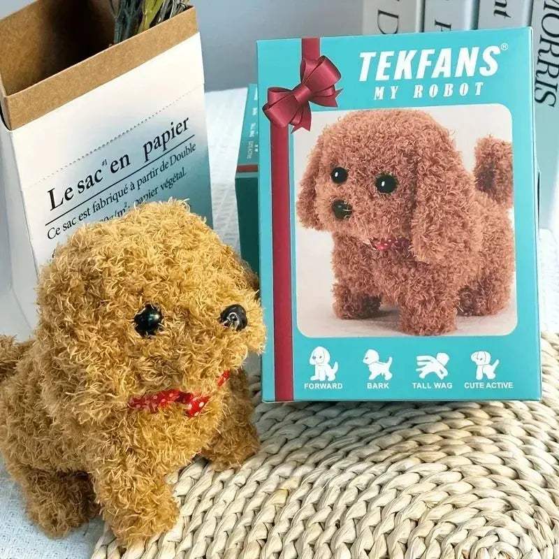 Interactive Plush Dog Toy Walking Robot Pet For Kids - ToylandEU