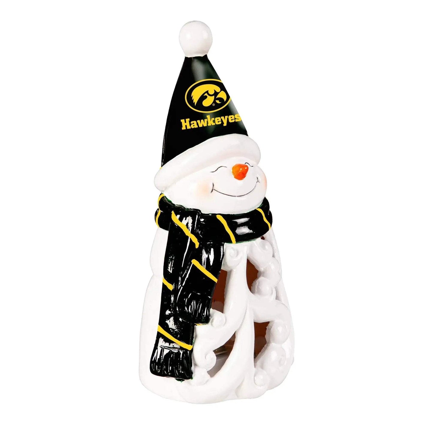 Iowa Hawkeyes 8 Inch LED Snowman Statue With Team Colors - ToylandEU™