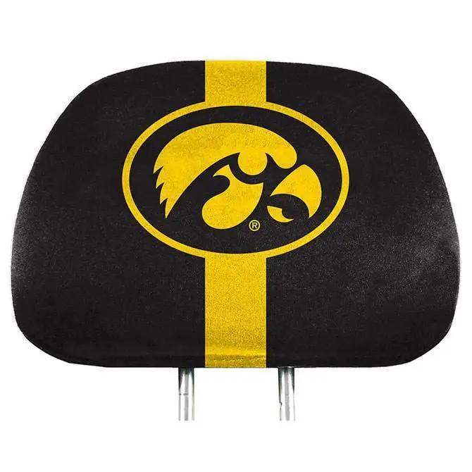 Iowa Hawkeyes Headrest Covers Full Color Printed Style - ToylandEU™