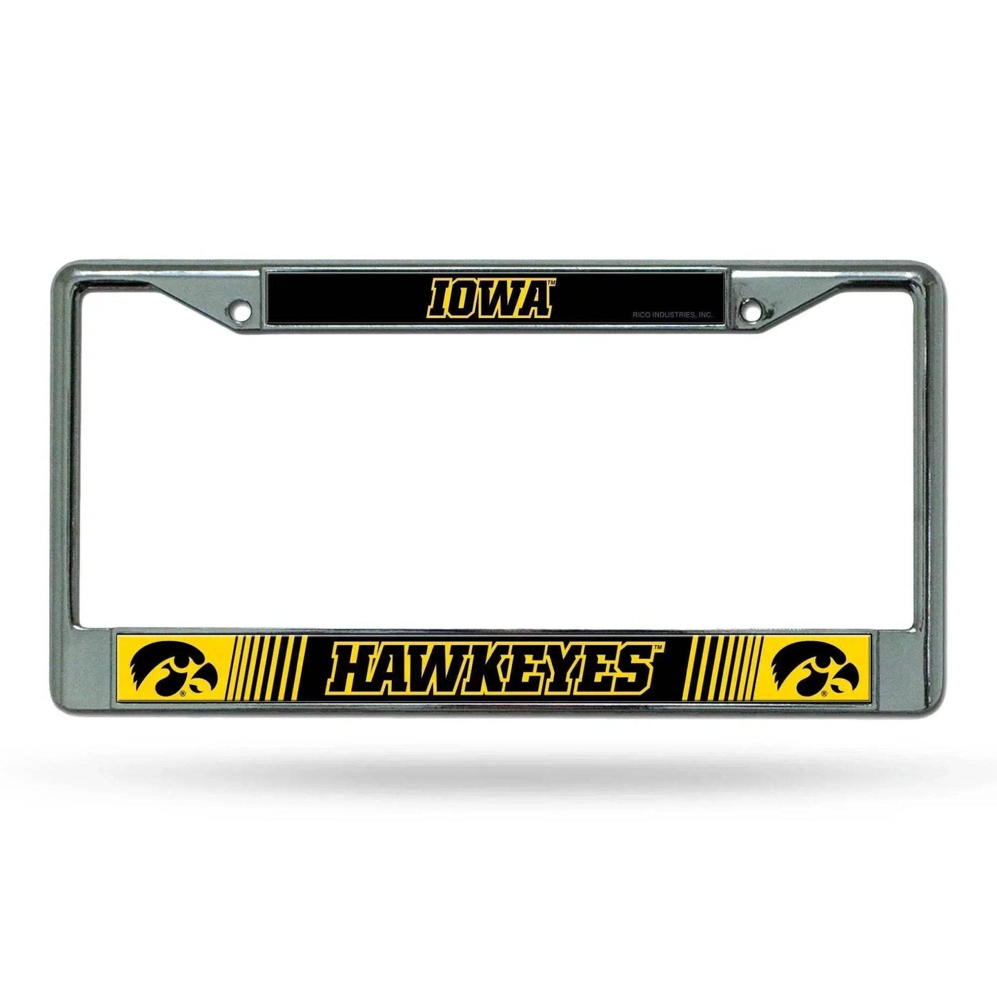 Iowa Hawkeyes License Plate Frame Chrome Printed Insert - ToylandEU™