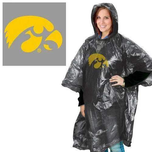 Iowa Hawkeyes Rain Poncho Lightweight One Size Fits Most - ToylandEU™
