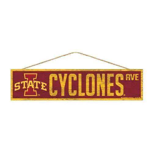 Iowa State Cyclones Sign 4x17 Wood Avenue Design Logo - ToylandEU™