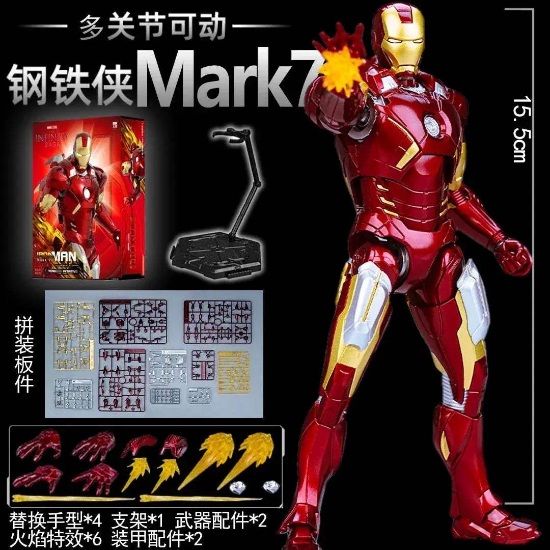 Iron Man Action Figure DIY Collectible Figure For Kids - ToylandEU