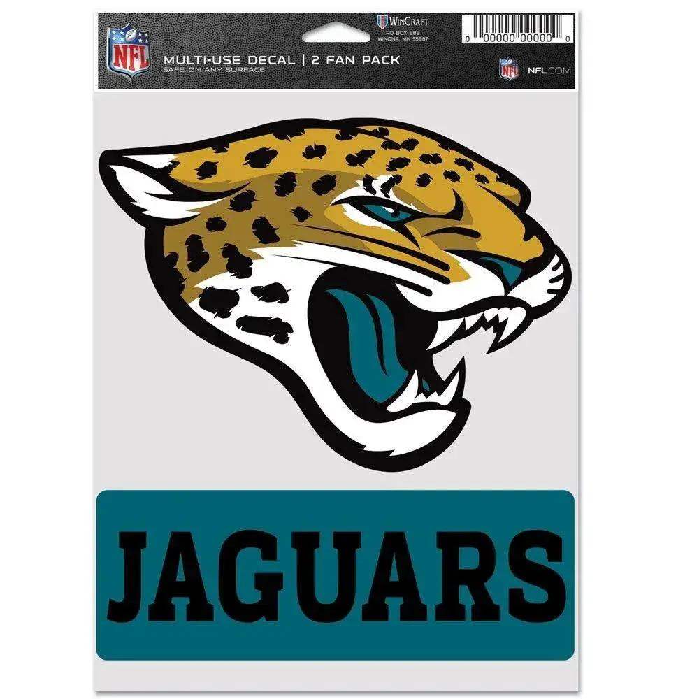 Jacksonville Jaguars Decal Multi Use Fan 2 Pack Set - ToylandEU™