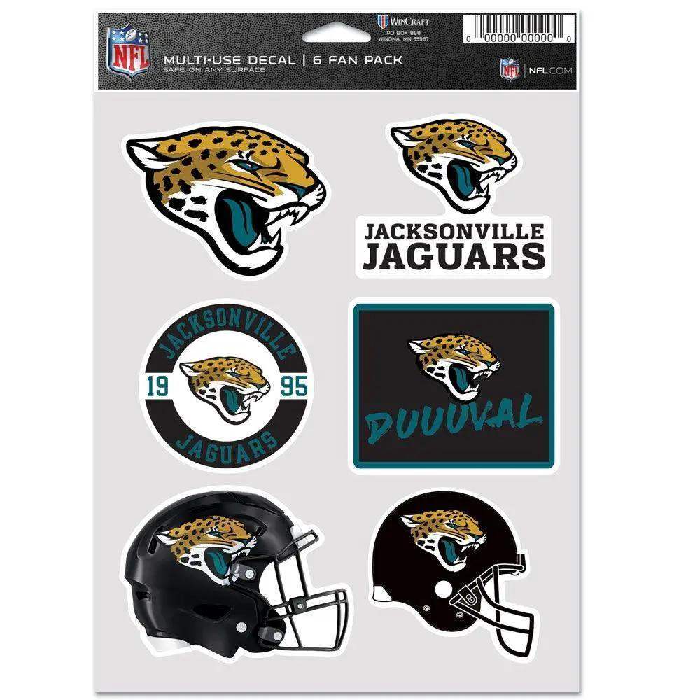 Jacksonville Jaguars Decal Pack Multi Use Six Pack - ToylandEU™