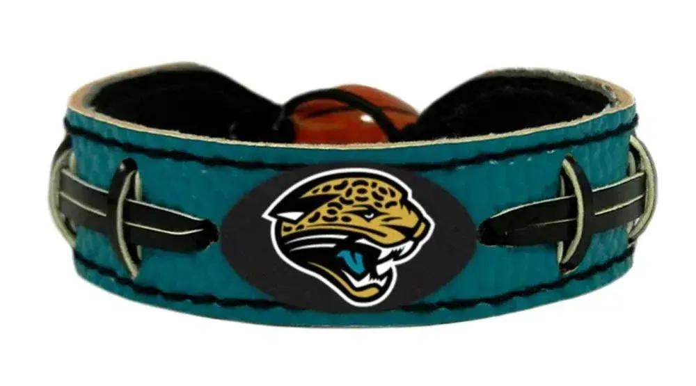 Jacksonville Jaguars Leather Bracelet With Ceramic Bead - ToylandEU