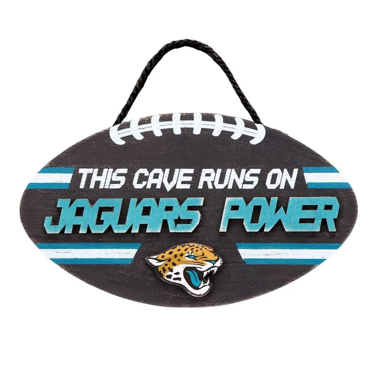 Jacksonville Jaguars Sign Wood Football Power Design - ToylandEU™