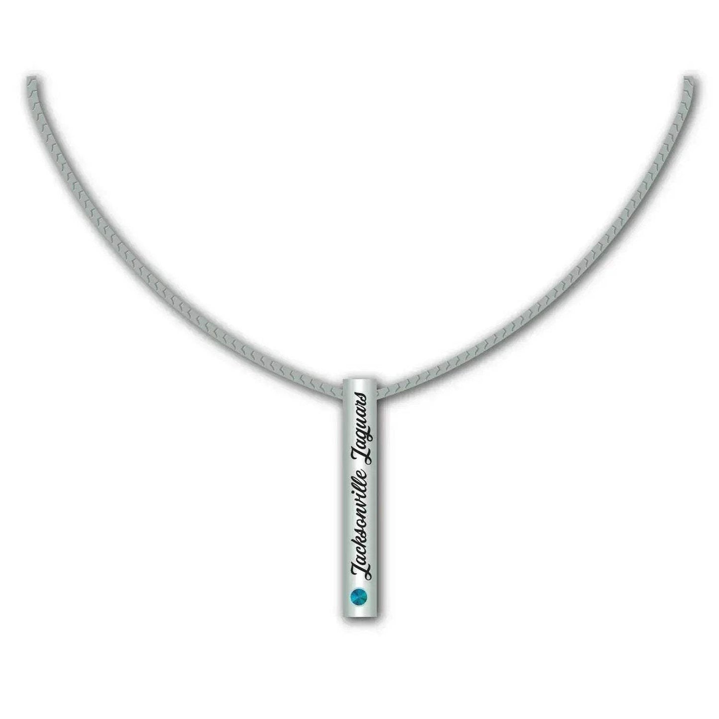 Jacksonville Jaguars Silver Bar Necklace Pendant Jewelry - ToylandEU™