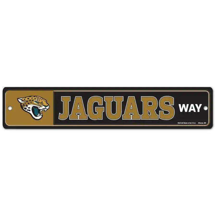 Jacksonville Jaguars Street Sign 3.75x19 Plastic Durable - ToylandEU™