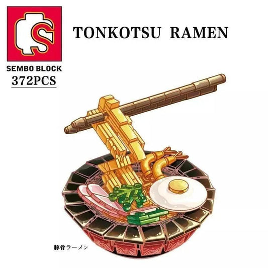 Japanese Cuisine Toys Bricks Sushi Ramen Music Box Kits - ToylandEU™