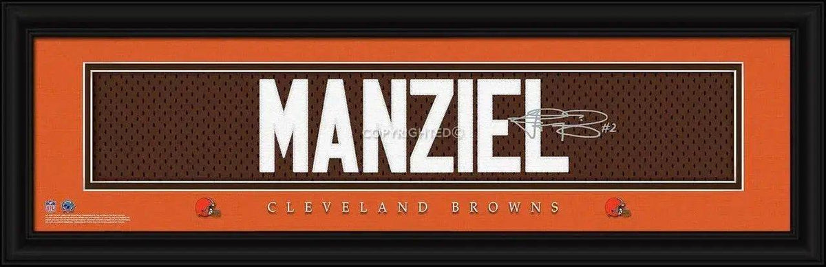 Cleveland Browns Johnny Manziel 8x24 Signature Style Print - ToylandEU™