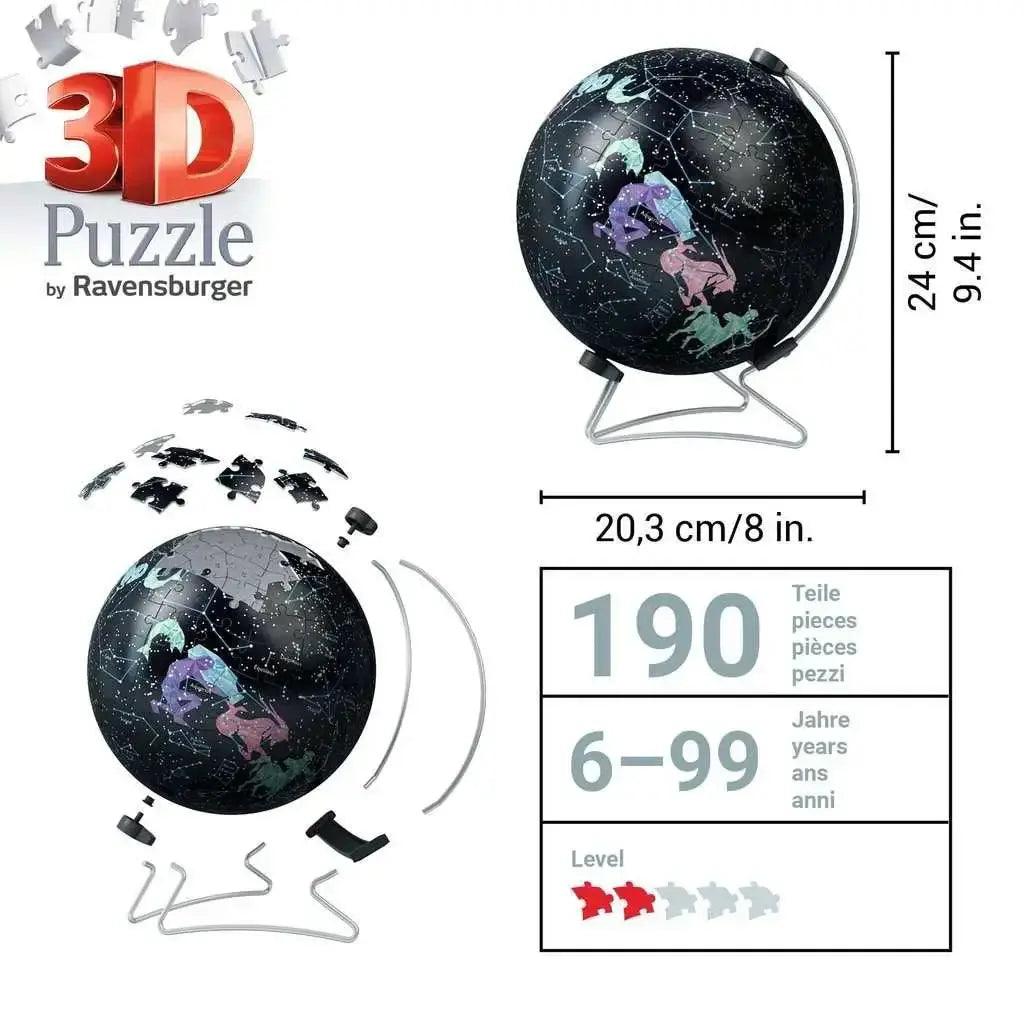 Starglobe "Glow in the Dark" 190 Piece 3D Jigsaw Puzzle Ravensburger - ToylandEU™