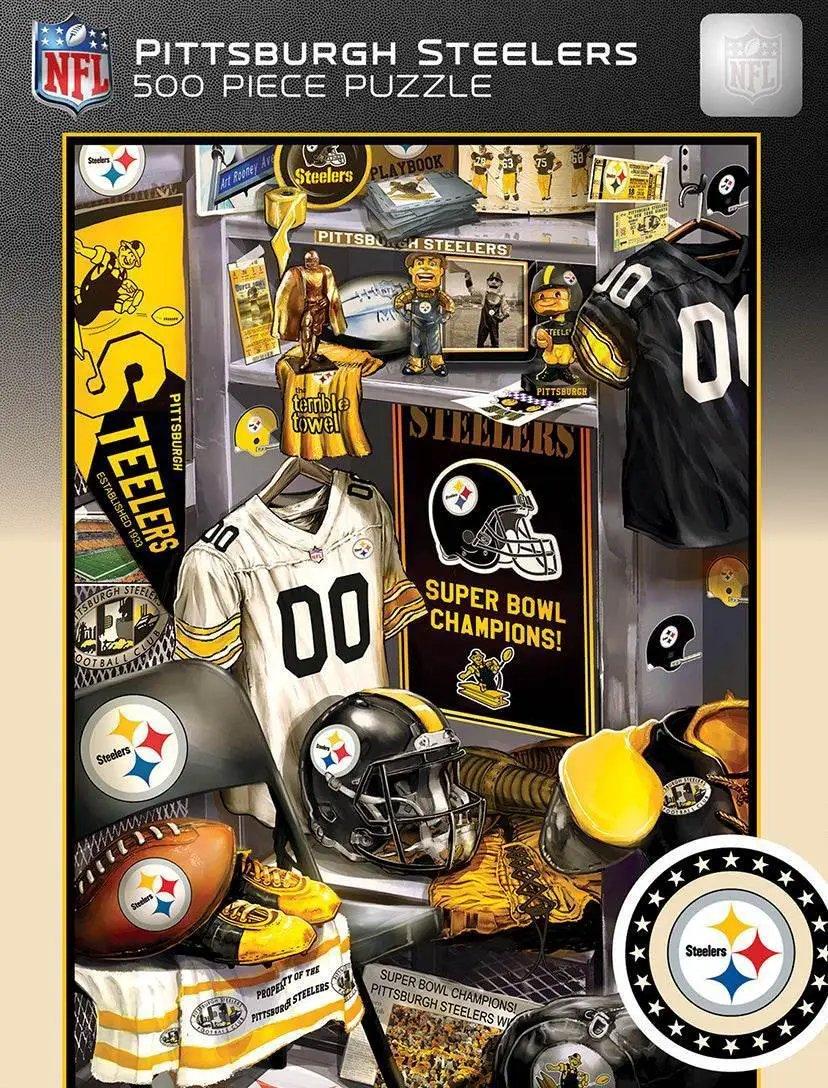 Pittsburgh Steelers Locker Room Puzzle 500 Piece Jigsaw - ToylandEU™