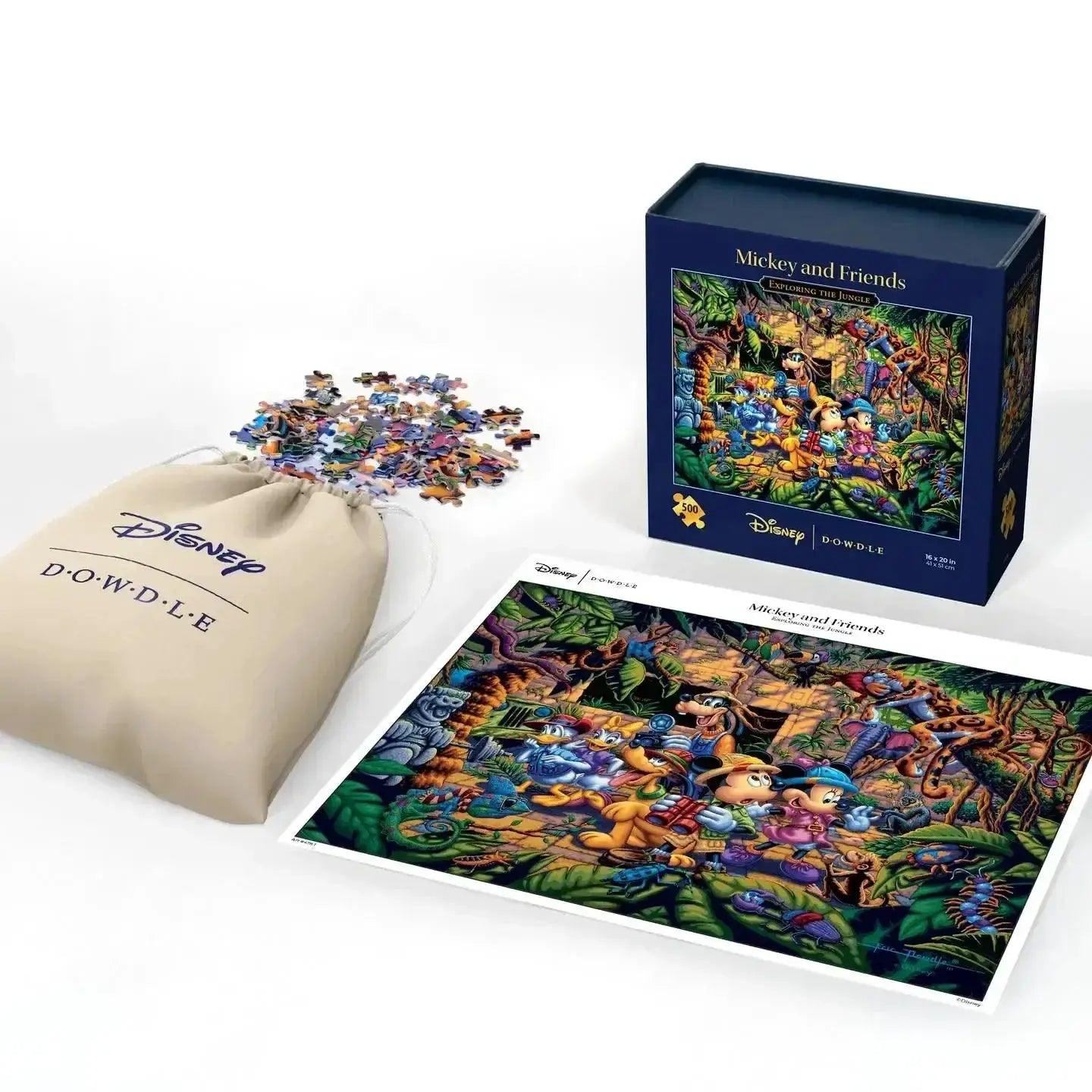 Mickey & Friends Exploring the Jungle 500 Piece Jigsaw Puzzle Disney x Dowdle - ToylandEU™