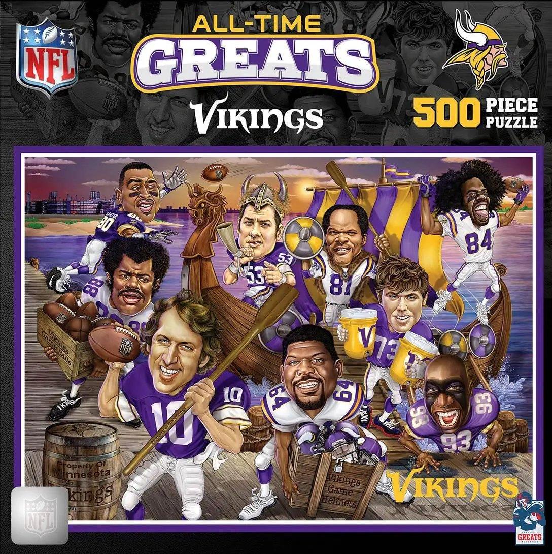 Minnesota Vikings 500 Piece Puzzle All Time Greats Edition - ToylandEU™
