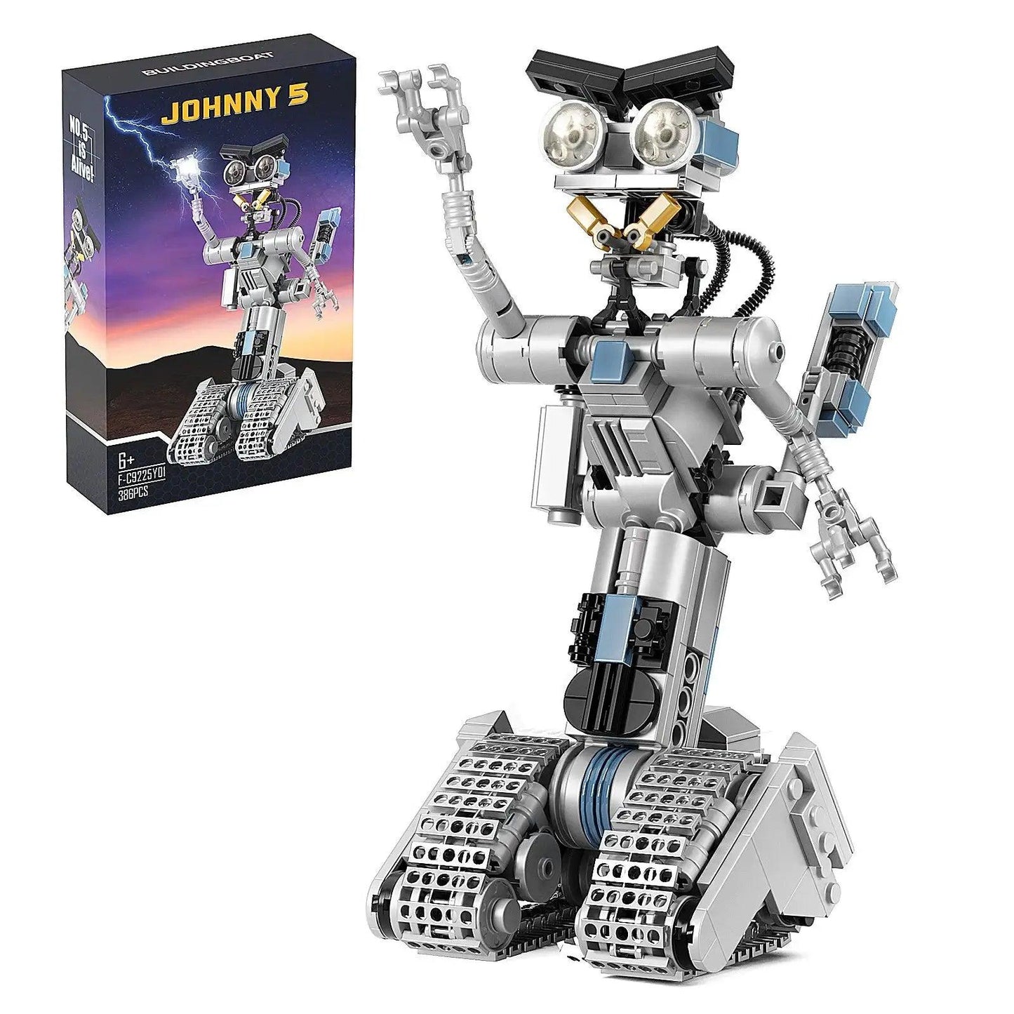 Johnny 5 Robot Building Kit LEGO Compatible Blocks STEM Toy - ToylandEU™