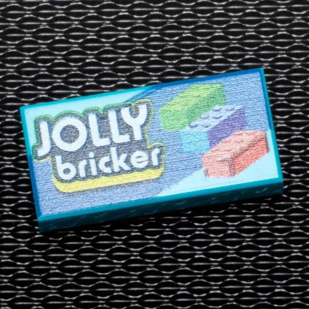 Jolly Bricker Printed 1x2 Tile made using LEGO part - B3 Customs - ToylandEU