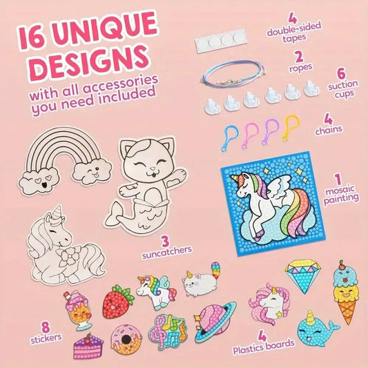 Joyfy Diamond Painting Kit for Kids 16 Projects All Inclusive - ToylandEU