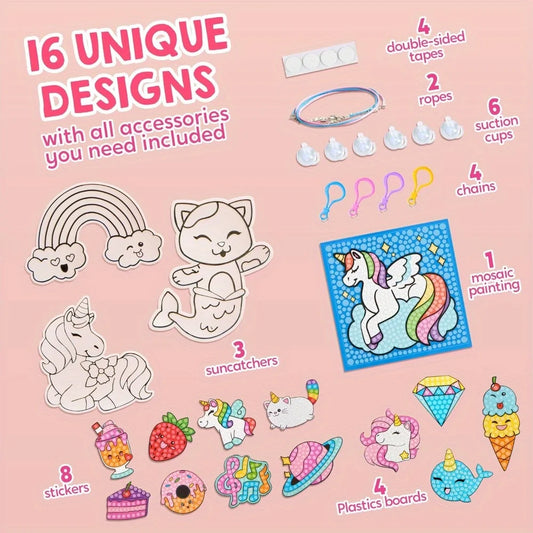 Joyfy Diamond Painting Kit for Kids 16 Projects All Inclusive