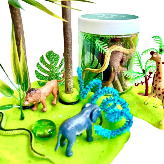 Jungle Safari Playdough Kit For Kids Sensory - ToylandEU™