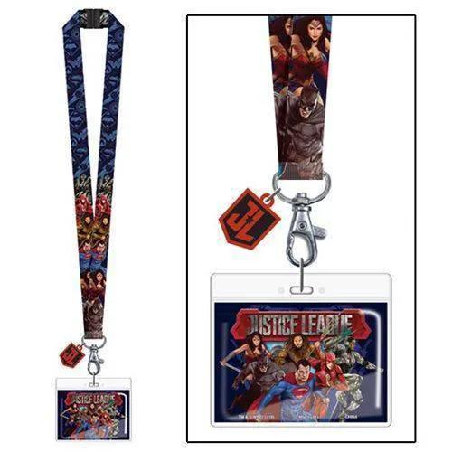 Justice League Lanyard With Logo Charm Keeps IDs Secure - ToylandEU