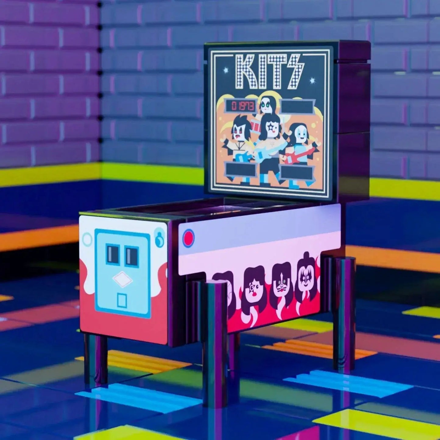 LEGO Pinball Building Set Featuring Custom Retro Decals - ToylandEU