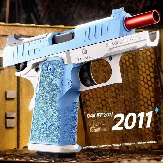 KJ 2011 Pistol Shell Throwing Blowback Soft Bullet Gun - ToylandEU