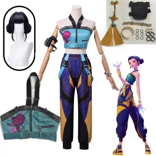 KPop Demon Cosplay Costume Zoe Wig Complete Set With Accessories - ToylandEU