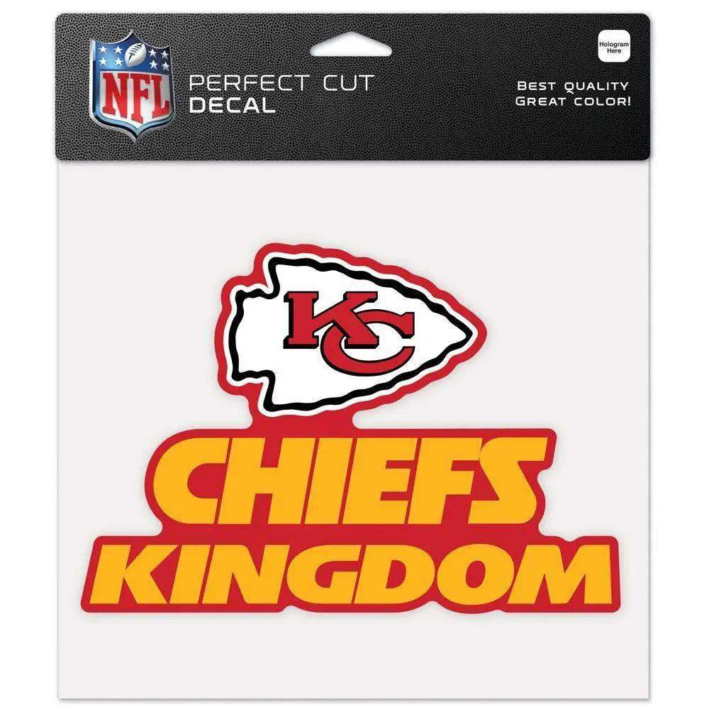 Kansas City Chiefs 8x8 Perfect Cut Color Decal Slogan - ToylandEU™