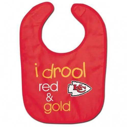 Kansas City Chiefs Baby Bib All Pro Style I Drool Design - ToylandEU™