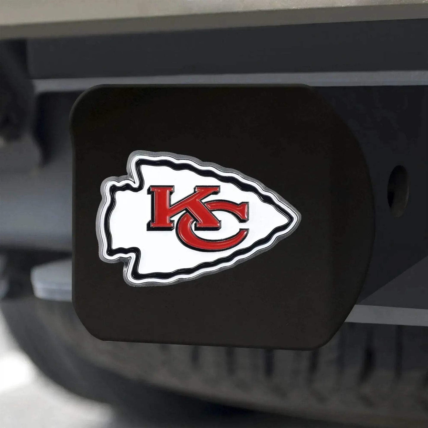 Kansas City Chiefs Hitch Cover In Black With 3D Emblem - ToylandEU
