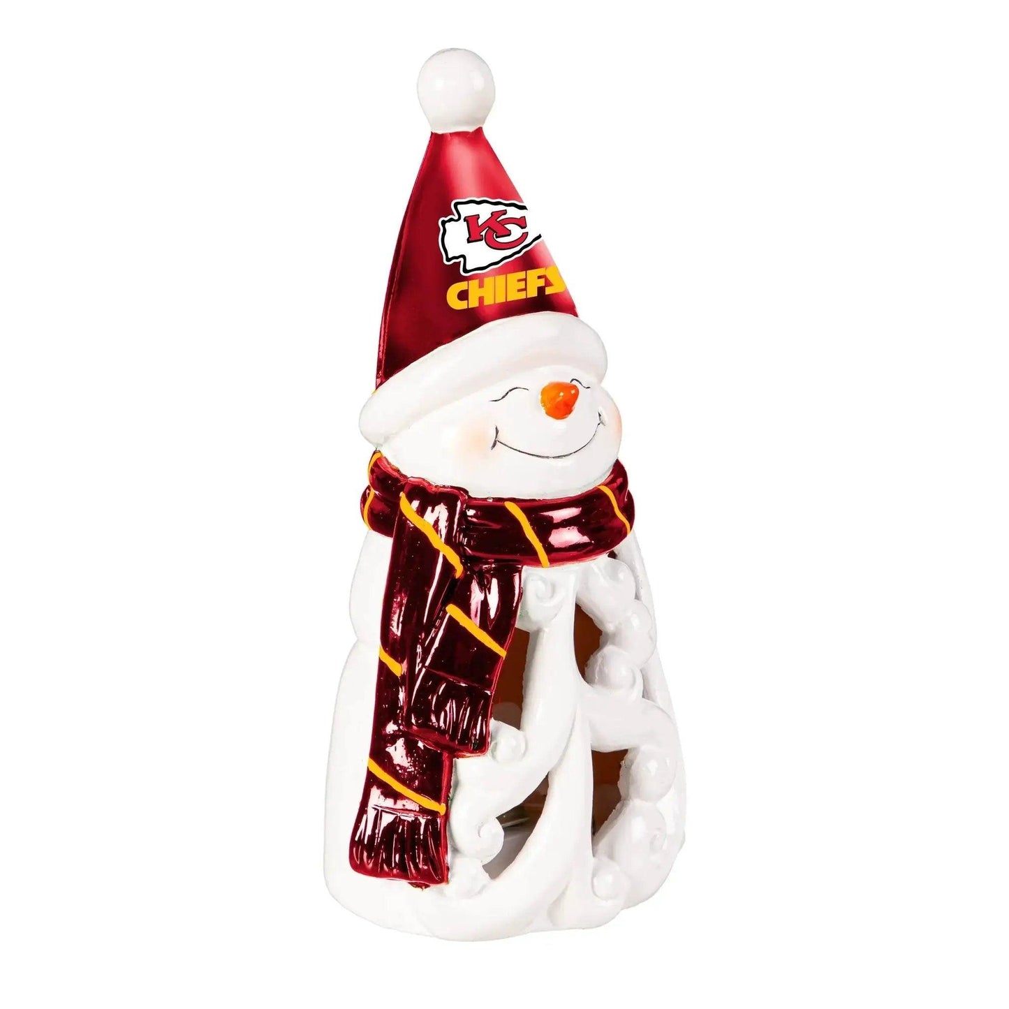 Kansas City Chiefs LED Snowman Statue 8 Inch With Logo - ToylandEU™