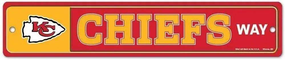 Kansas City Chiefs Street Sign Plastic Wall Decor 3.75x19 - ToylandEU™