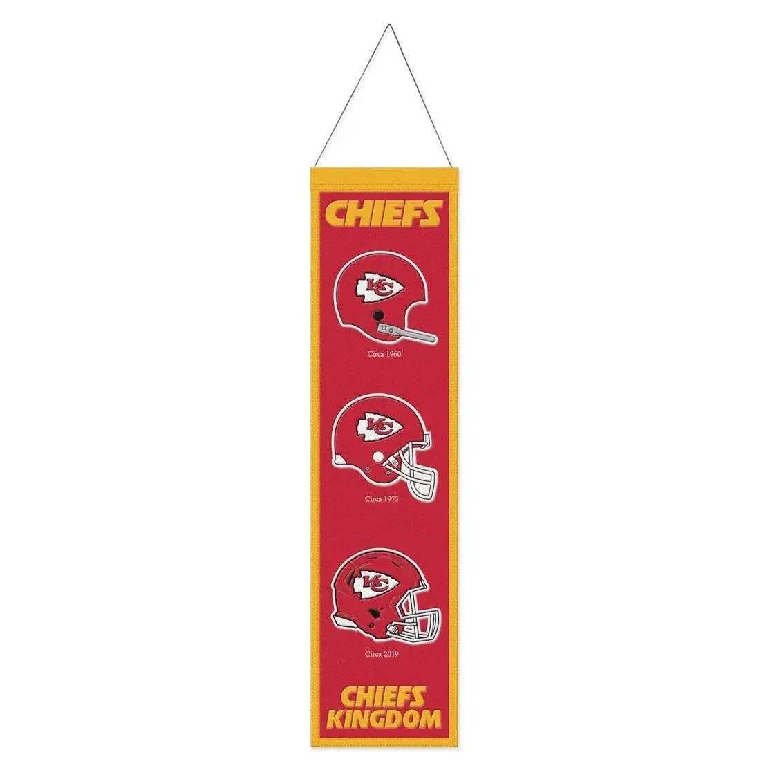 Kansas City Chiefs Wool Banner 8x32 Heritage Evolution - ToylandEU™
