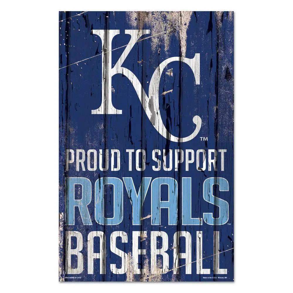 Kansas City Royals 11x17 Wood Sign Proud to Support - ToylandEU™