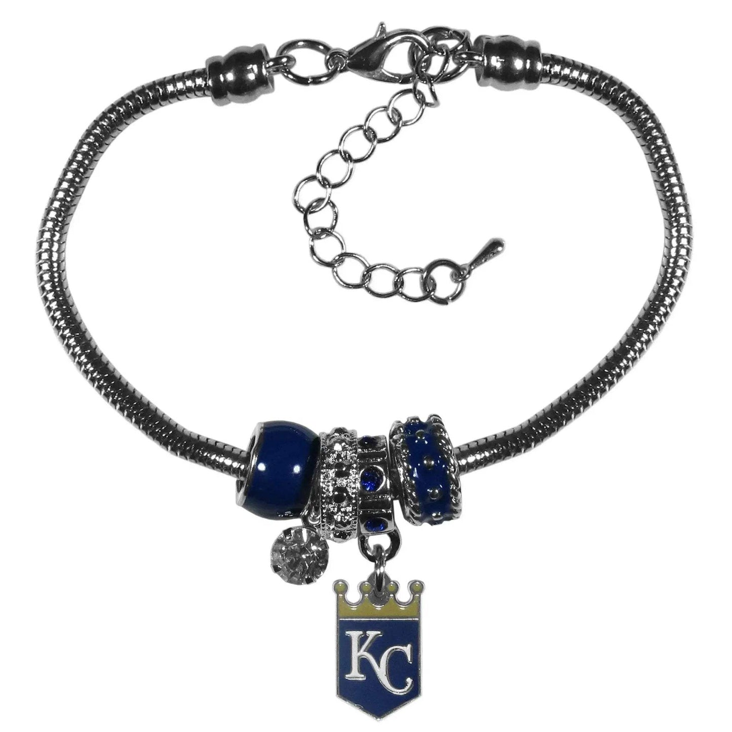 Kansas City Royals Euro Bead Style Bracelet Rhinestones - ToylandEU™