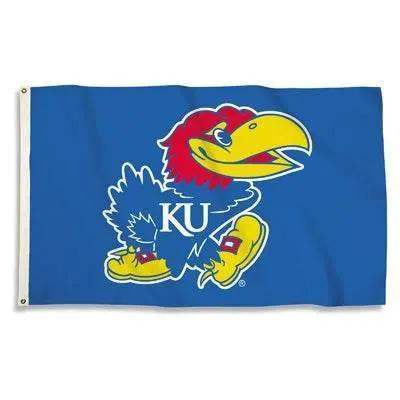 Kansas Jayhawks Flag 3x5 - ToylandEU