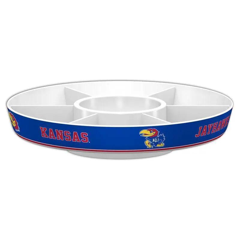 Kansas Jayhawks Party Platter With Dip Bowl And Dividers - ToylandEU™