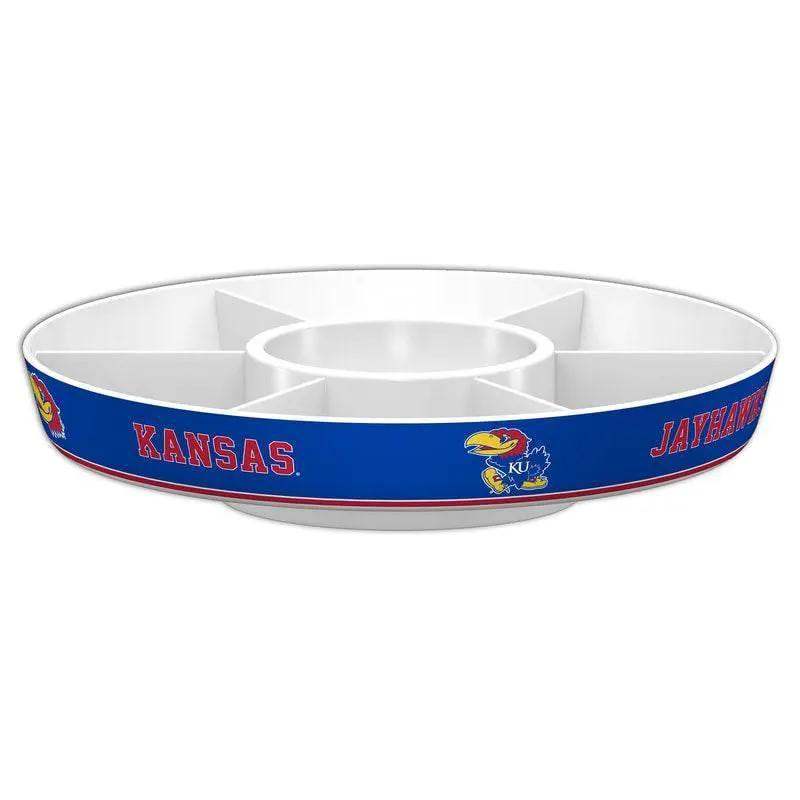 Kansas Jayhawks Party Platter With Dip Bowl And Dividers - ToylandEU™