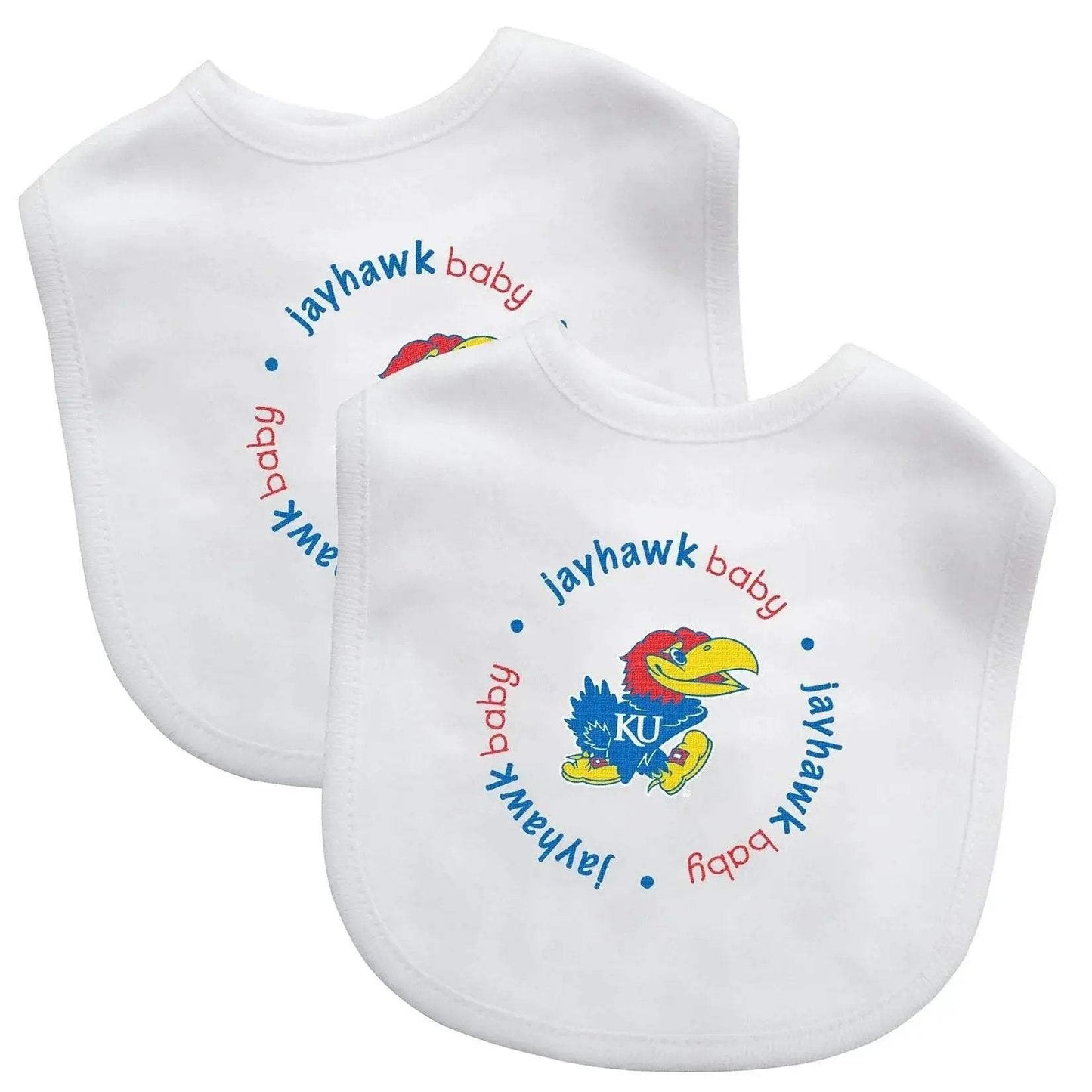 Kansas Jayhawks Unisex Baby Bibs 2 Pack Officially Licensed - ToylandEU™