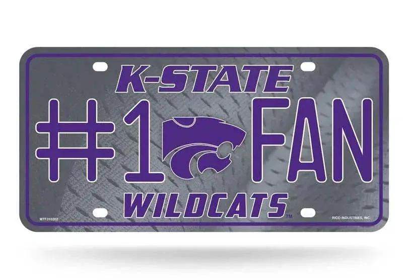 Kansas State Wildcats Aluminum License Plate 6x12 Fan - ToylandEU™