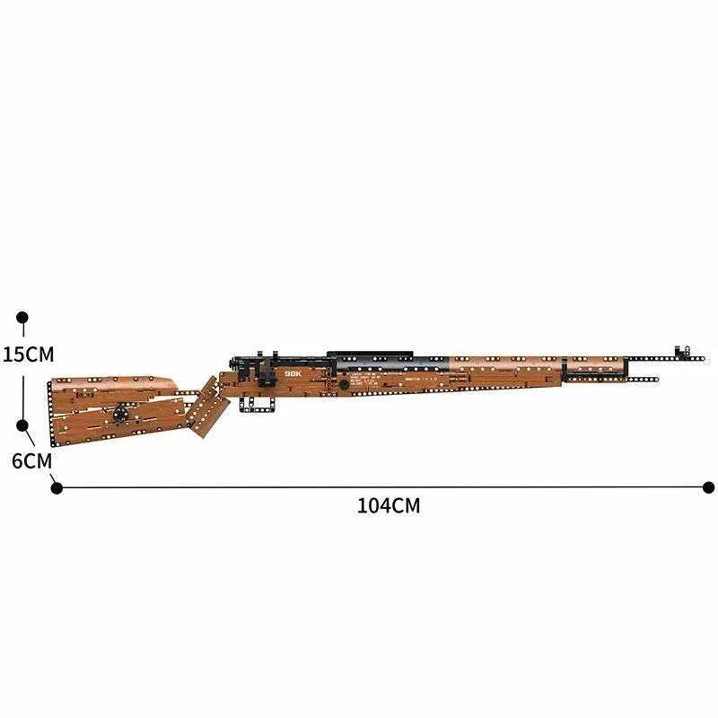 Kar98K Building Block Model Can Shoot Sniper Rifle Toys - ToylandEU