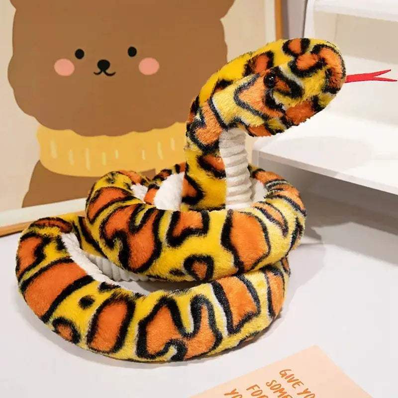 Kawaii Cartoon Snake Plush Toy 120cm Giant Boa Decorative - ToylandEU