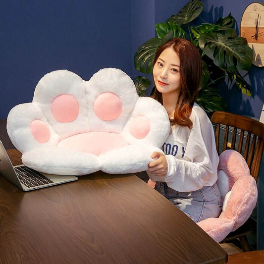 Kawaii Cat Paw Plush Floor Cushion - Adorable Soft Comfort for All Ages - ToylandEU