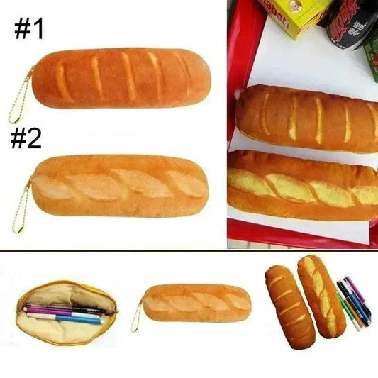 Kawaii Pencil Case Bread Shape Large Capacity For Students - ToylandEU