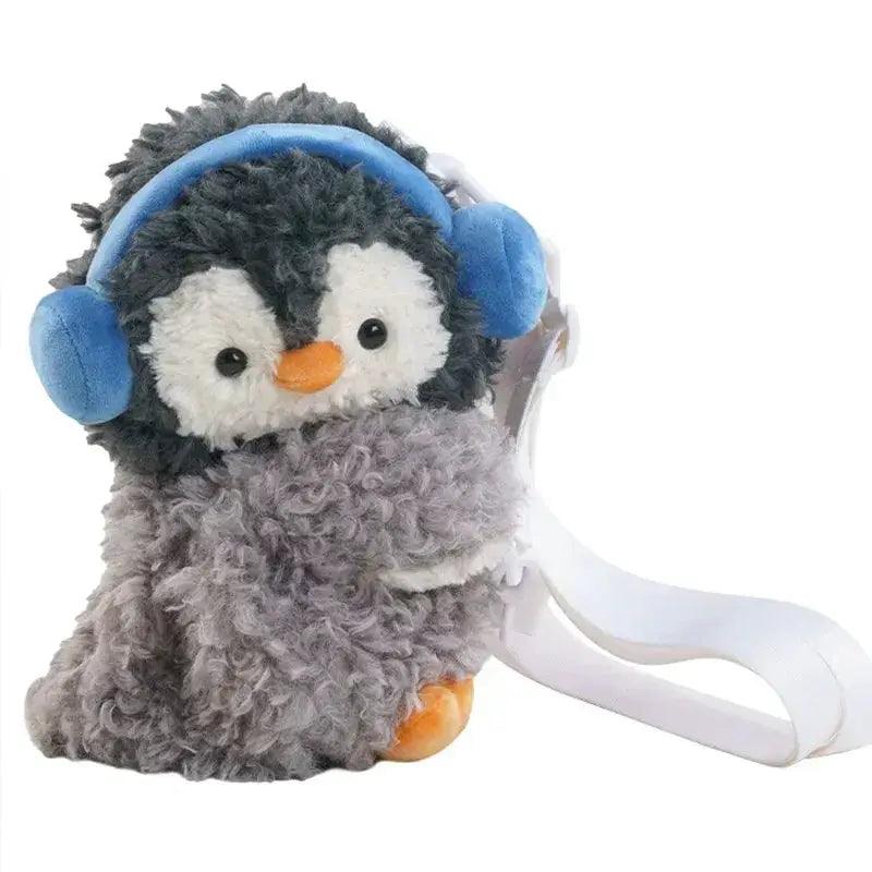 Kawaii Plush Backpacks With Anime Penguin Headphones - ToylandEU™