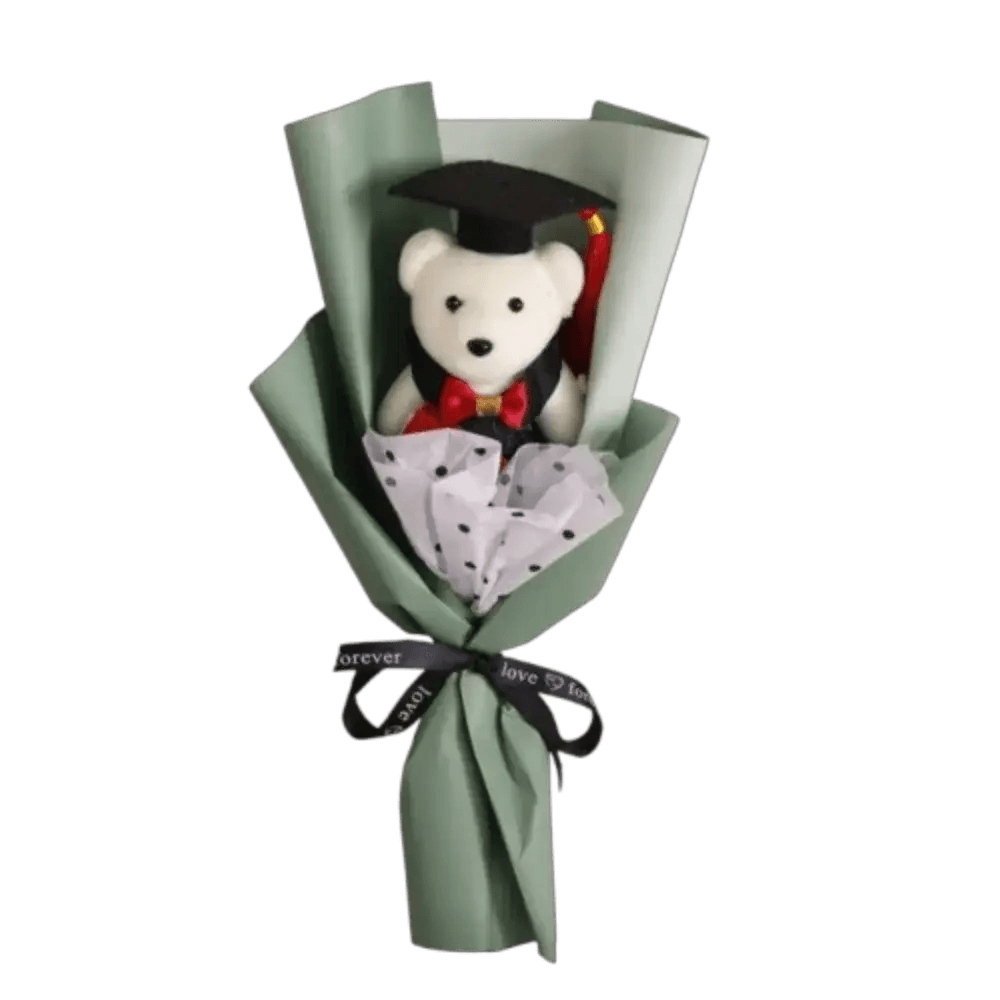 Kawaii Plush Bear Bouquet 30cm For Graduation Gift - ToylandEU