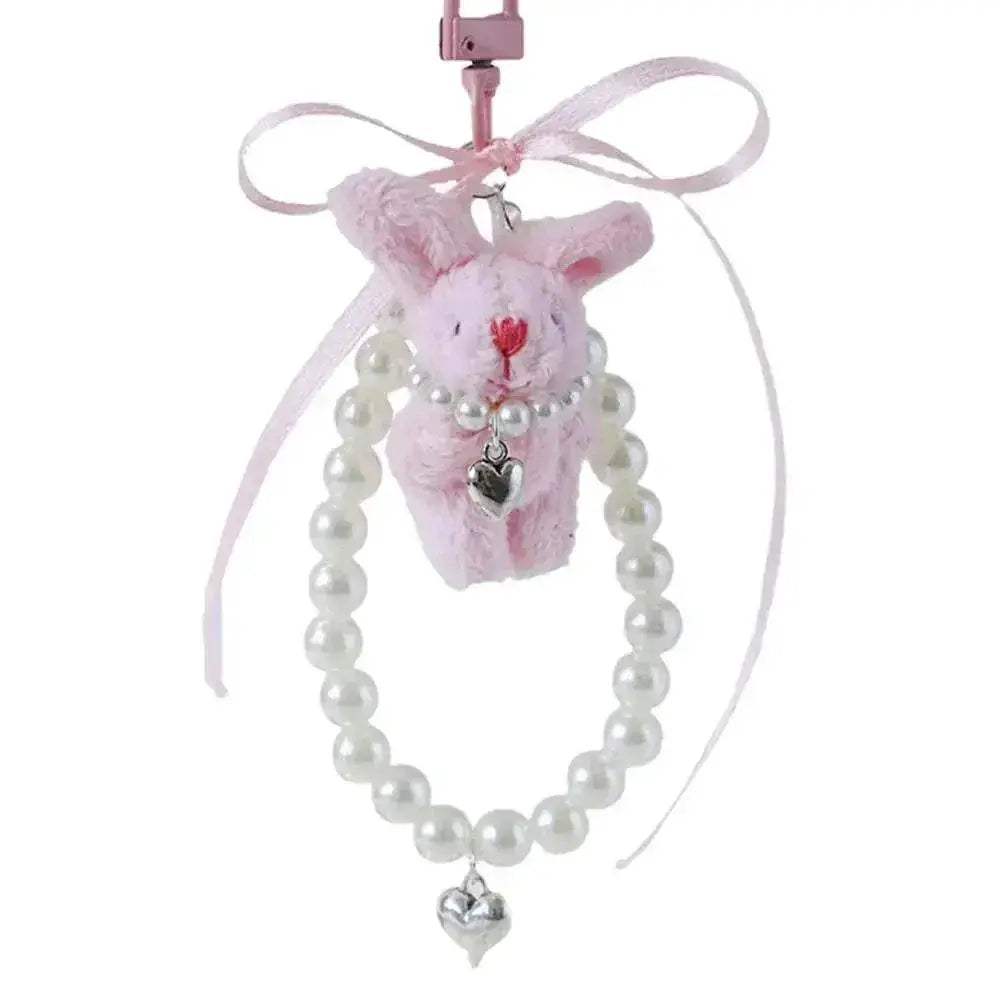 Kawaii Plush Bunny Keychain Pendant - Creative Wristlet and Backpack Accessory - ToylandEU™